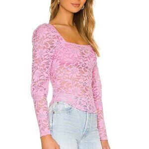 Free People Women’s Long Distance Layering Top in Flower Trail - Size Medium